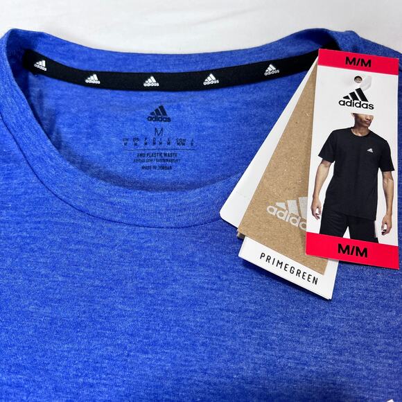 ✨Adidas Men Performance T-Shirt 2-Pack Blue Red Heather Size M NWT Training Tee - Picture 6 of 9